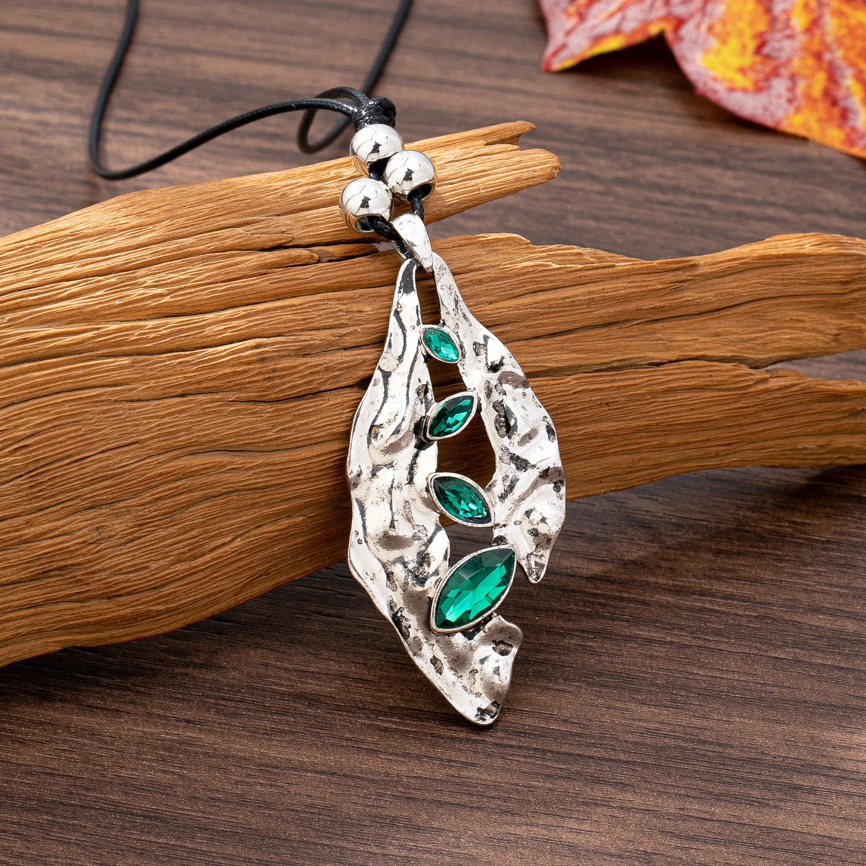 Women's Ethnic Style Long Irregular Pendant Necklace, Perfect Gift